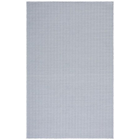 Safavieh 5 ft. 1 in. x 7 ft. 6 in. Hampton Power Loomed Rectangle Rug Grey & Blue HTN230L-5